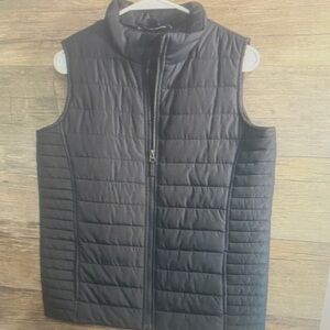 Men's Black Quilted Vest